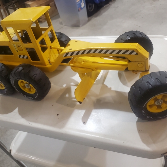 Vintage 70's TONKA MR-970 Road Grader Metal Yellow Construction Toy Vehicle 18” - Picture 12 of 12